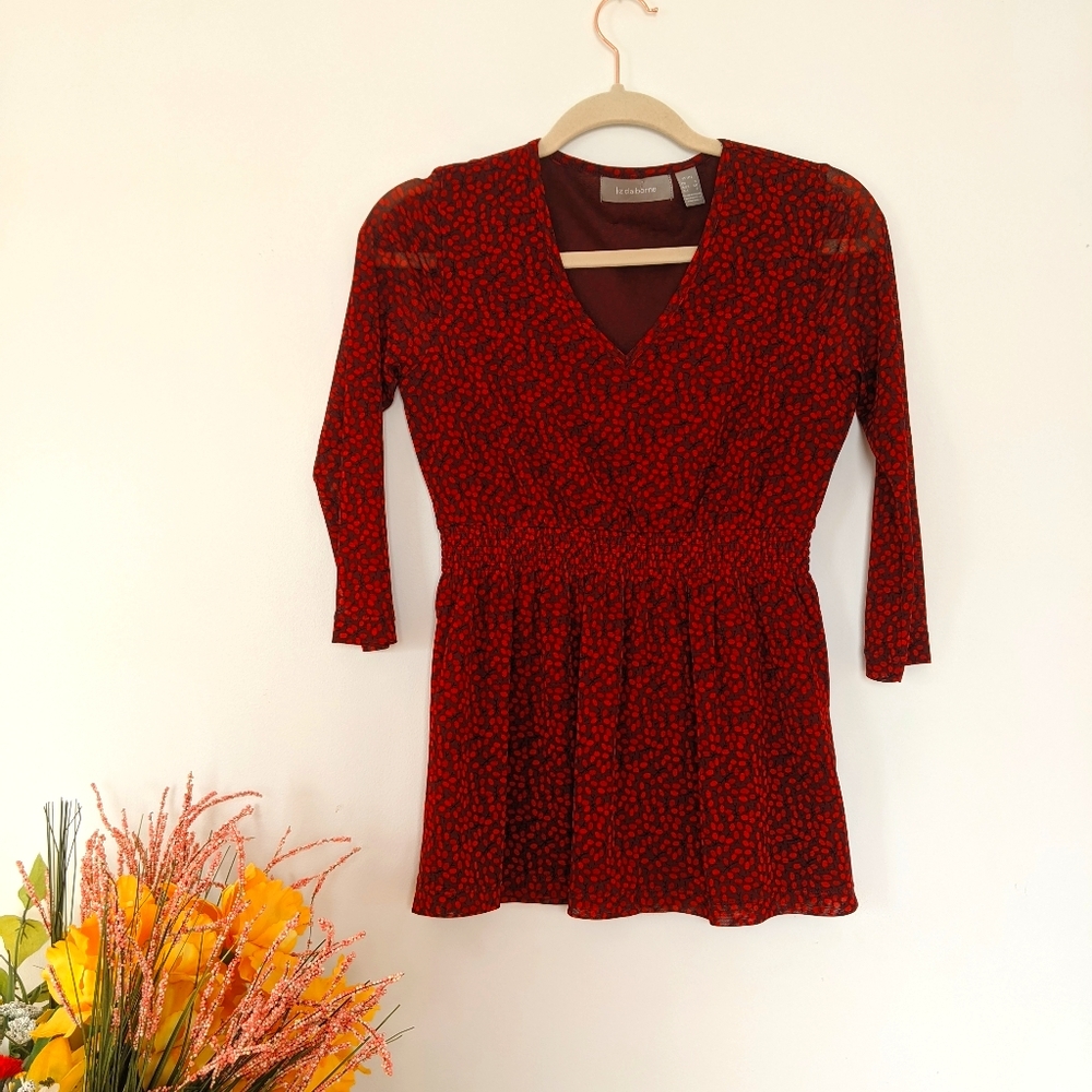 Vintage Red Blouse